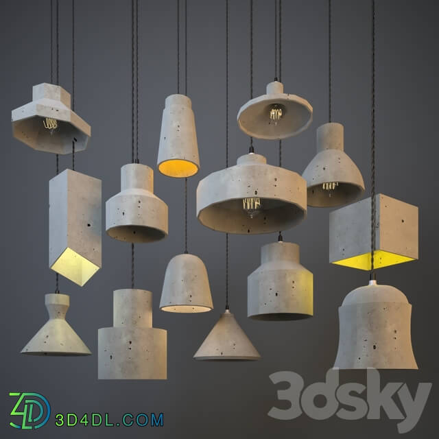 Ceiling light - Decoration Concrete Pendant Lights