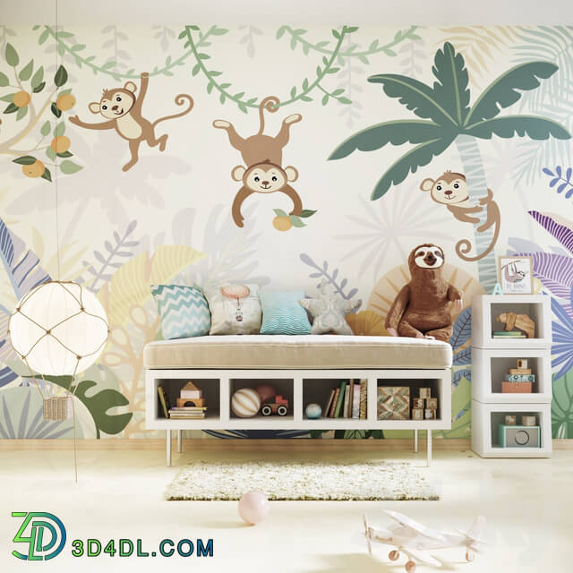 Wall covering - Designer Wallpaper Trip to tropics