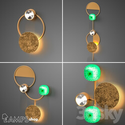 Wall light - LampsShop.com B4054 Sconce Sun On the Ring B 