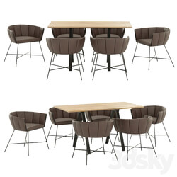 Table _ Chair - 4union Dining set 