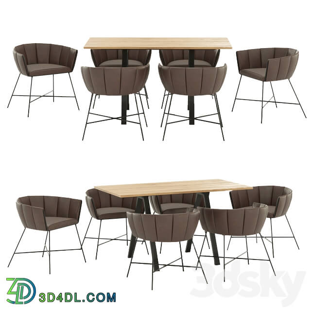 Table _ Chair - 4union Dining set