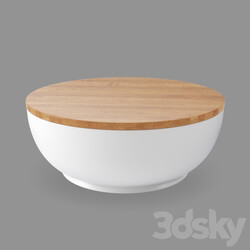 Tableware - Merge Porcelain Serving Bowl with Wood Lid 