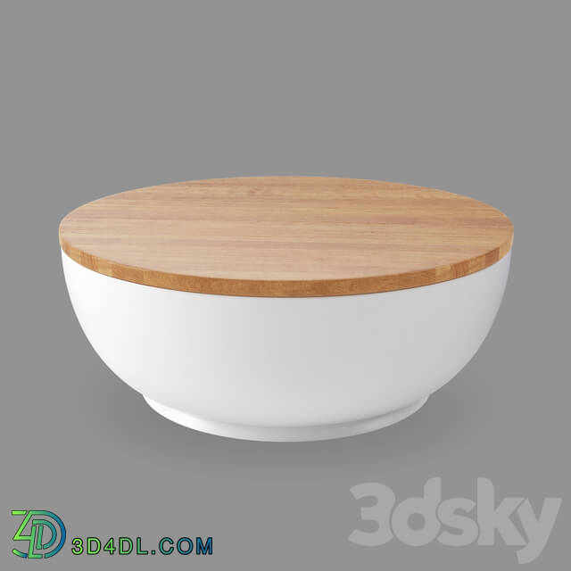 Tableware - Merge Porcelain Serving Bowl with Wood Lid