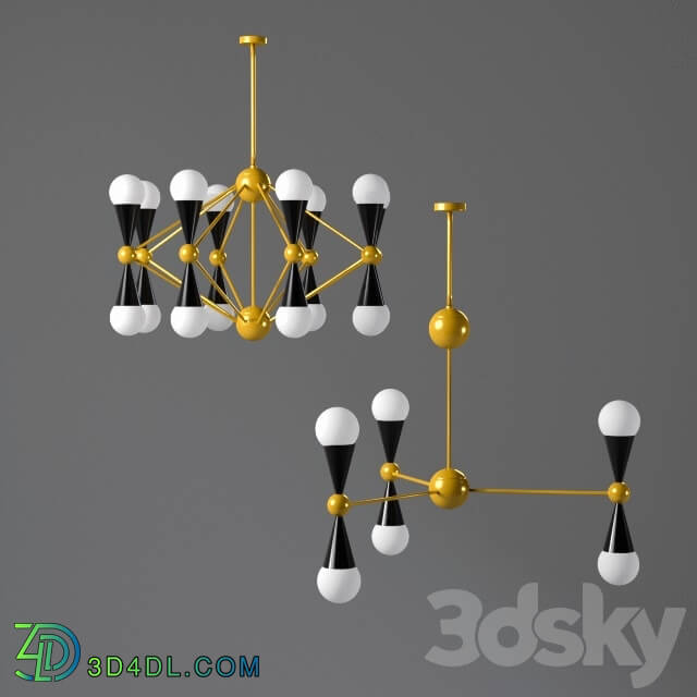 Ceiling light - Sputnik Modern Liner _ Sphere Chandelier