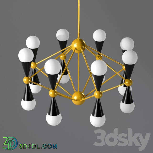 Ceiling light - Sputnik Modern Liner _ Sphere Chandelier