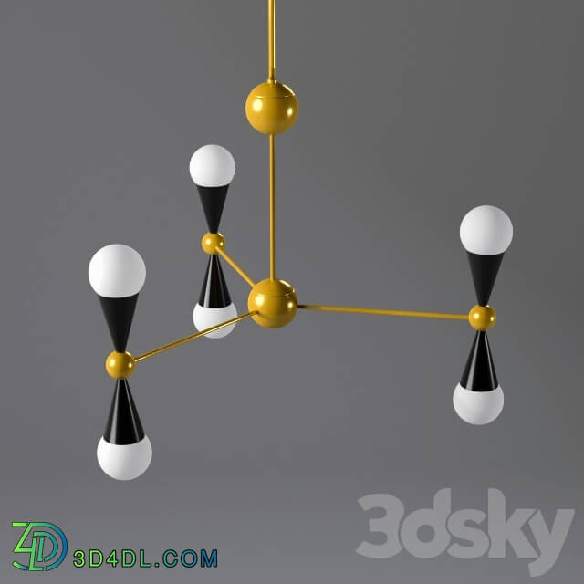 Ceiling light - Sputnik Modern Liner _ Sphere Chandelier