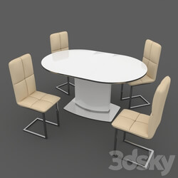 Table _ Chair - Dining table Halmar FEDERICO 