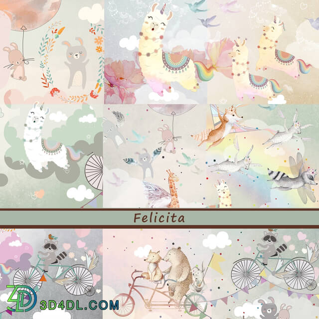 Wall covering - Designer Wallpaper Felicita