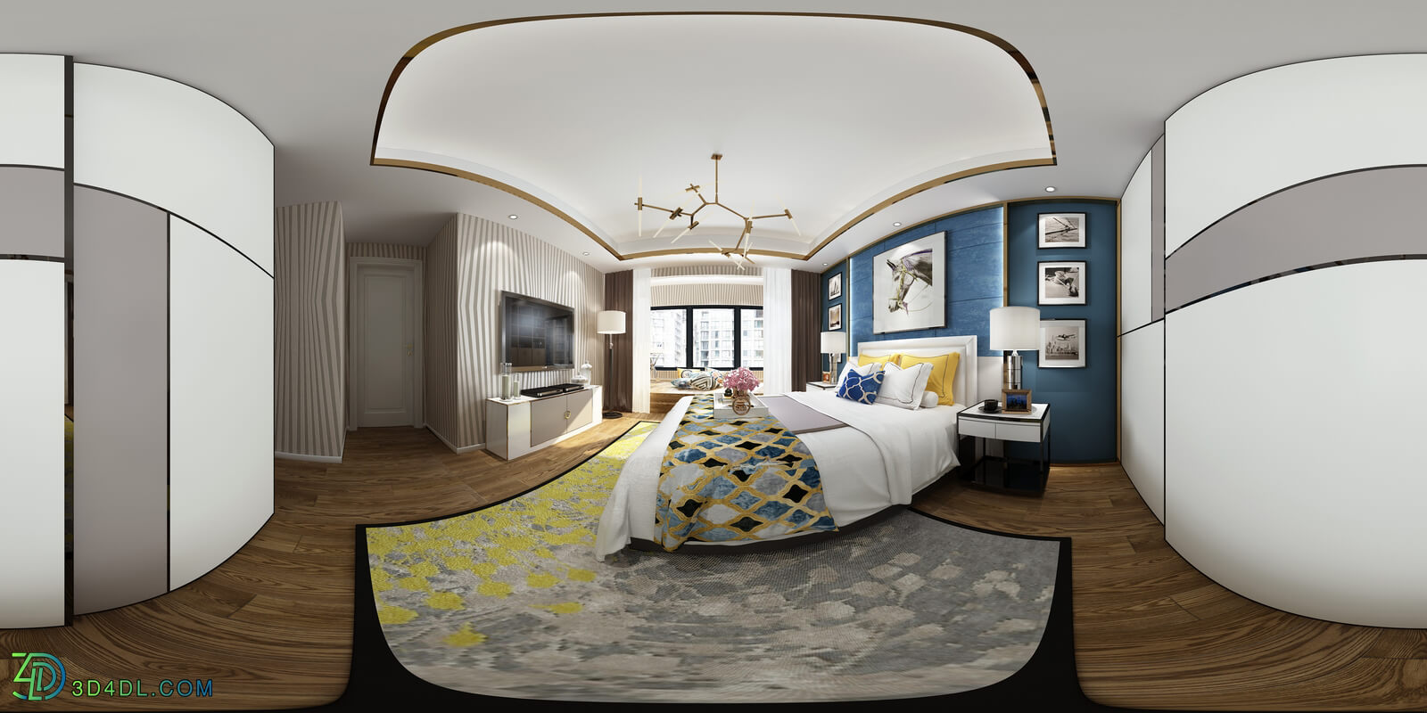 3D66 360° 2017 Bed Room Morden Styles Vol 1 B22