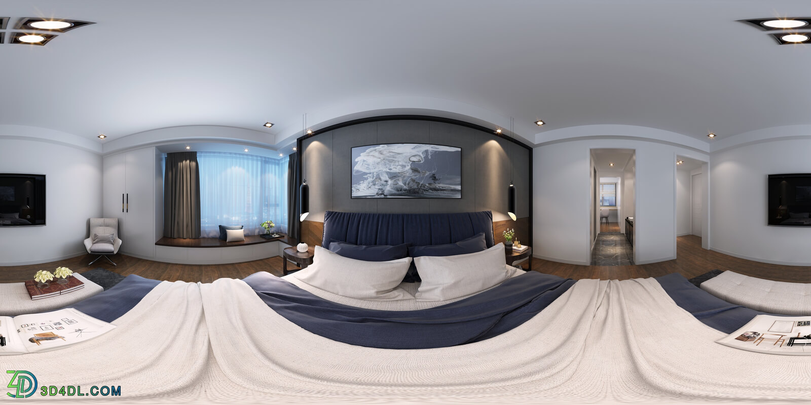 3D66 360° 2017 Bed Room Morden Styles Vol 1 D41