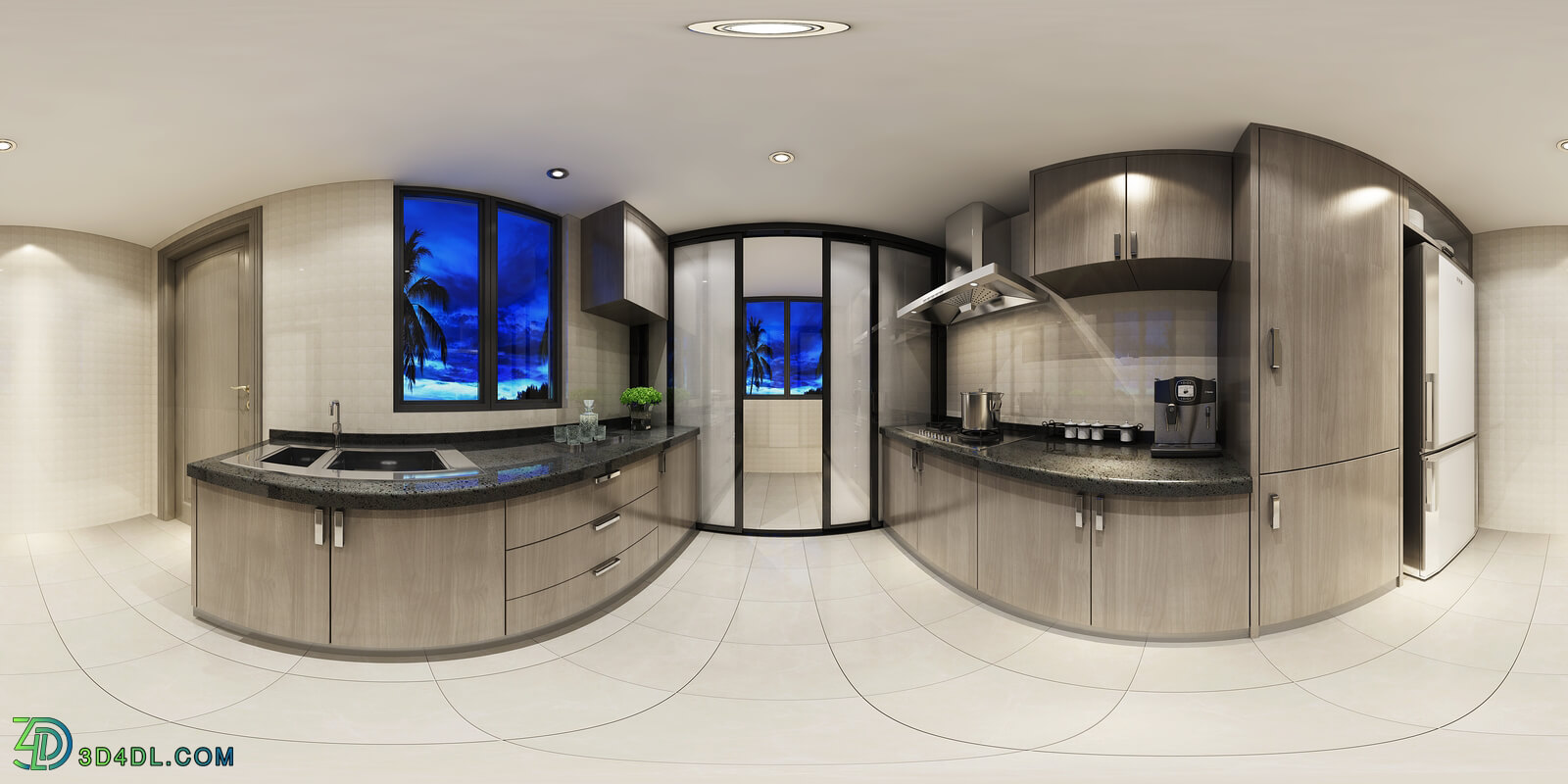 3D66 360° 2017 Kitchen Room Morden Styles Vol 1 K33