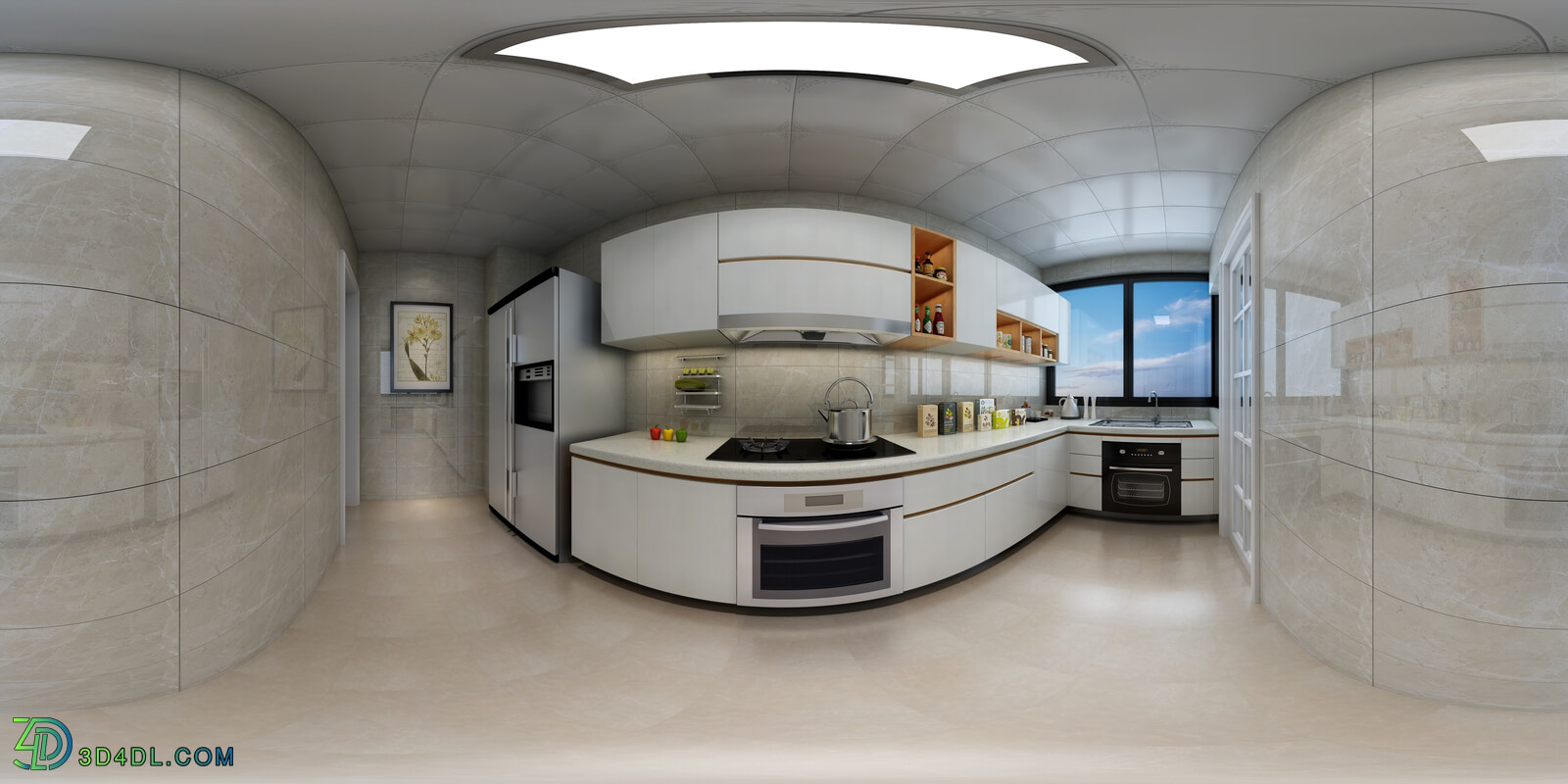 3D66 360° 2017 Kitchen Room Morden Styles Vol 1 R01