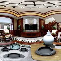 3D66 360° 2017 Living Dining Kitchen Room New China Styles Vol 2 I11 