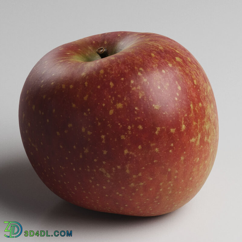 3DCollective Vol01 030 Red Apple 01