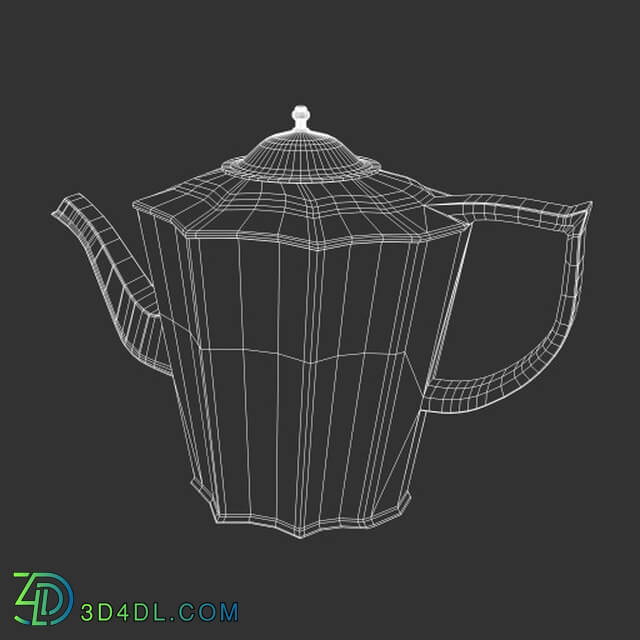 Poliigon Teapot Silver _ 001