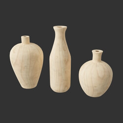 Poliigon Vases Col Wooden _ 01 