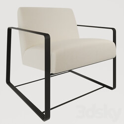 Arm chair - Vince Lounge Chair Muslin 