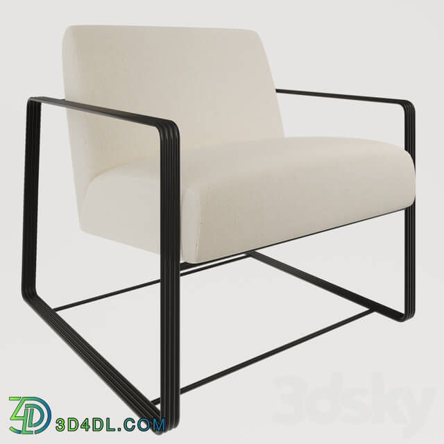 Arm chair - Vince Lounge Chair Muslin