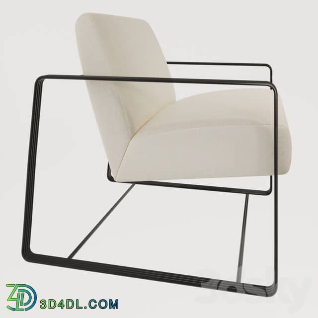 Arm chair - Vince Lounge Chair Muslin