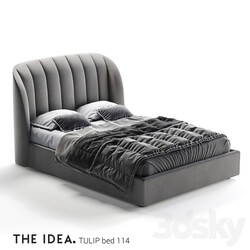Bed - Tulip 114 bed with a lifting mechanism on a mattress size 1400 _ 2000 