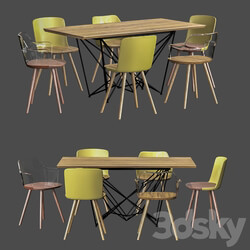 Table _ Chair - 4union Dining set _004 