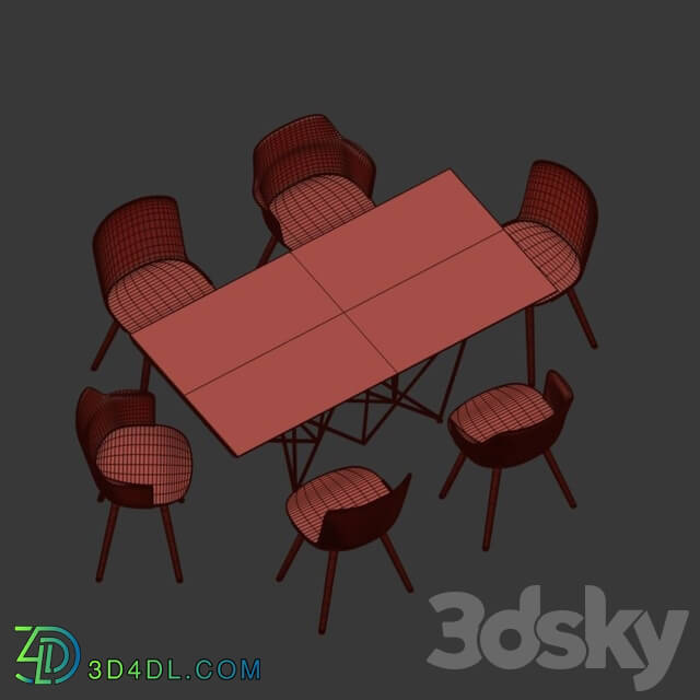 Table _ Chair - 4union Dining set _004