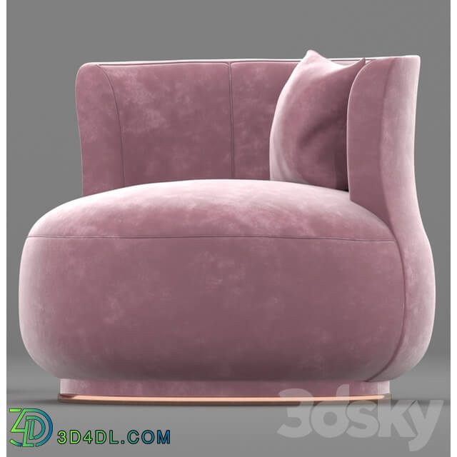 Arm chair - pink sofa 01