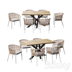 Table _ Chair - 4union Dining set _005 