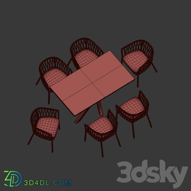 Table _ Chair - 4union Dining set _005