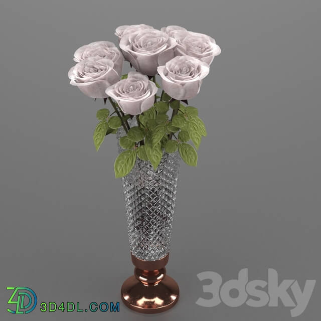 Bouquet - Roses in a vase