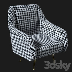 Arm chair - Chair black and white 