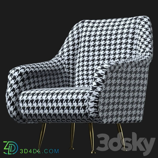 Arm chair - Chair black and white