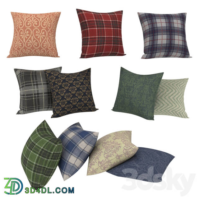 Pillows - Decorative Pillows set 01