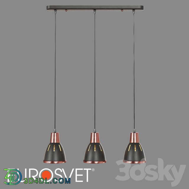 Chandelier - OM Pendant lamp Eurosvet 50173_3 black Nort