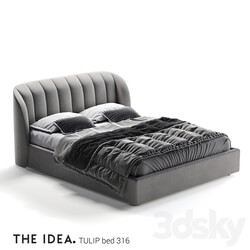 Bed - Tulip 316 bed with a lifting mechanism on a mattress of size 1600 _ 2000 