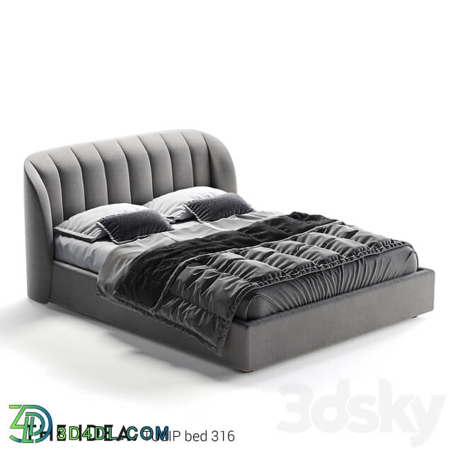 Bed - Tulip 316 bed with a lifting mechanism on a mattress of size 1600 _ 2000