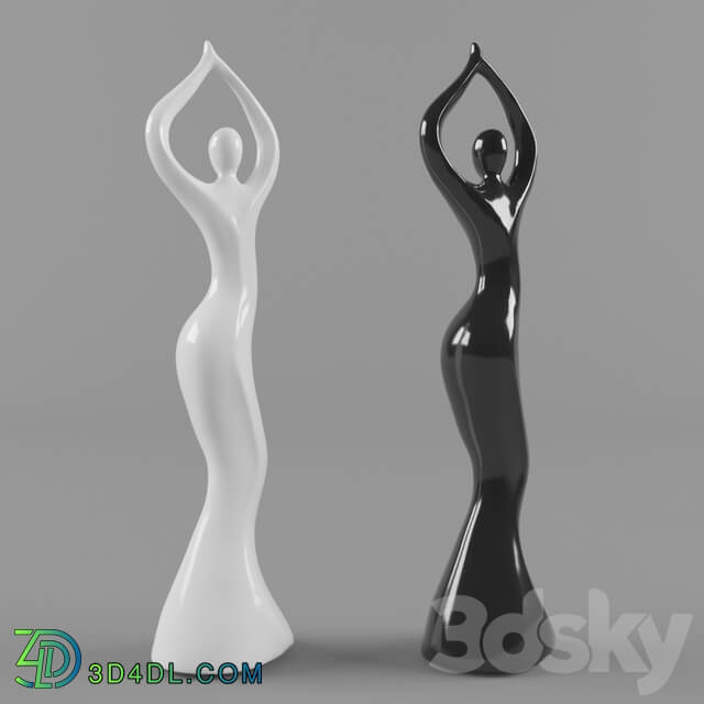 Sculpture - Statuette of a dancing woman.