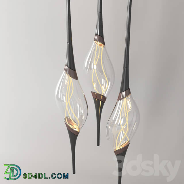 Chandelier - modern glass light