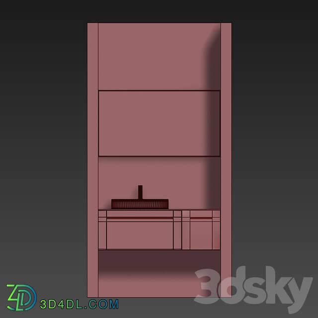 Bathroom furniture - Modern Bathroom Cabinet _ No. 038