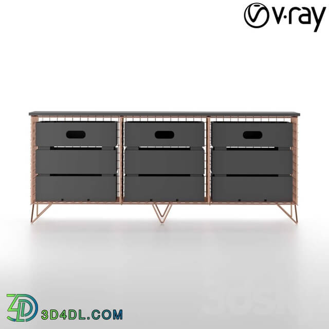 Sideboard Chest of drawer Amph Storage Bench