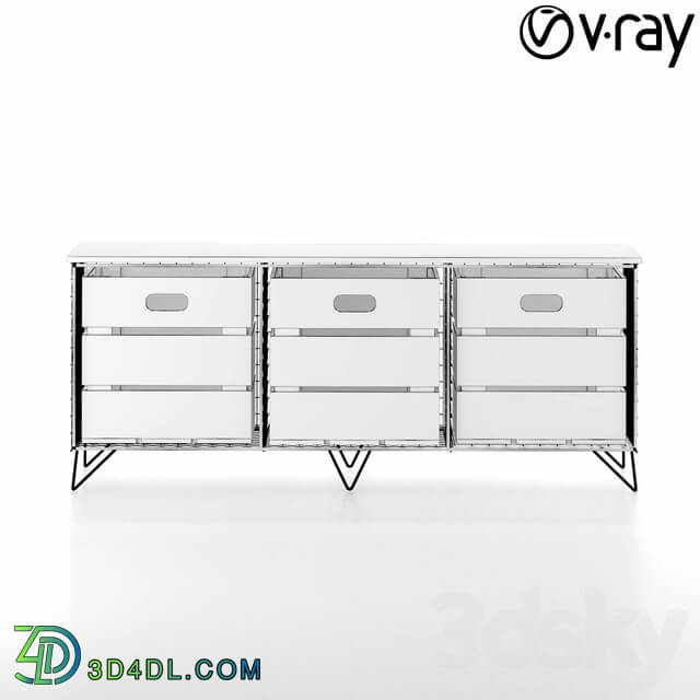 Sideboard Chest of drawer Amph Storage Bench