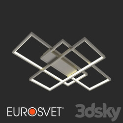 Ceiling light - OM LED Ceiling Light Eurosvet 90177_3 Satin Nickel Direct 