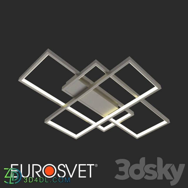 Ceiling light - OM LED Ceiling Light Eurosvet 90177_3 Satin Nickel Direct