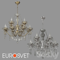 Ceiling light - OM Large crystal chandelier Eurosvet 10103_12 Teodore 