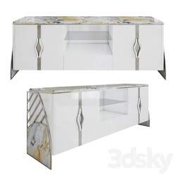 Sideboard _ Chest of drawer - Modern Marble Tv Stand 