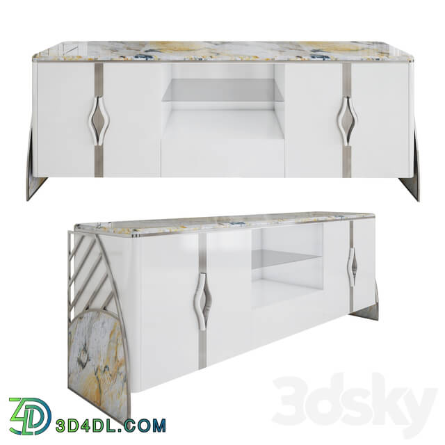 Sideboard _ Chest of drawer - Modern Marble Tv Stand