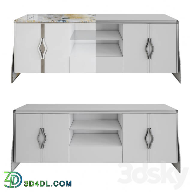 Sideboard _ Chest of drawer - Modern Marble Tv Stand