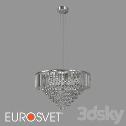 Ceiling light - OM Crystal chandelier with double mounting option Eurosvet 10105_9 Torreta 