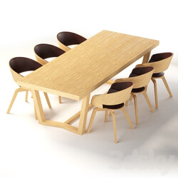 Table _ Chair - Cartesio table set 
