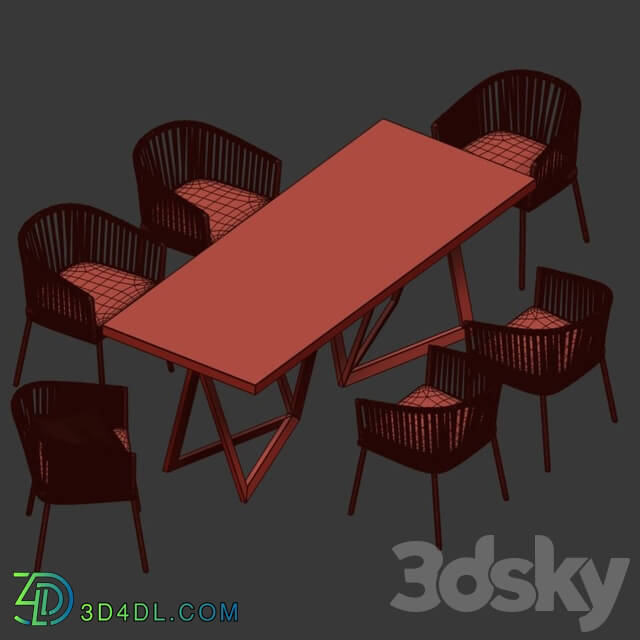Table _ Chair - 4union Dining set _ 009